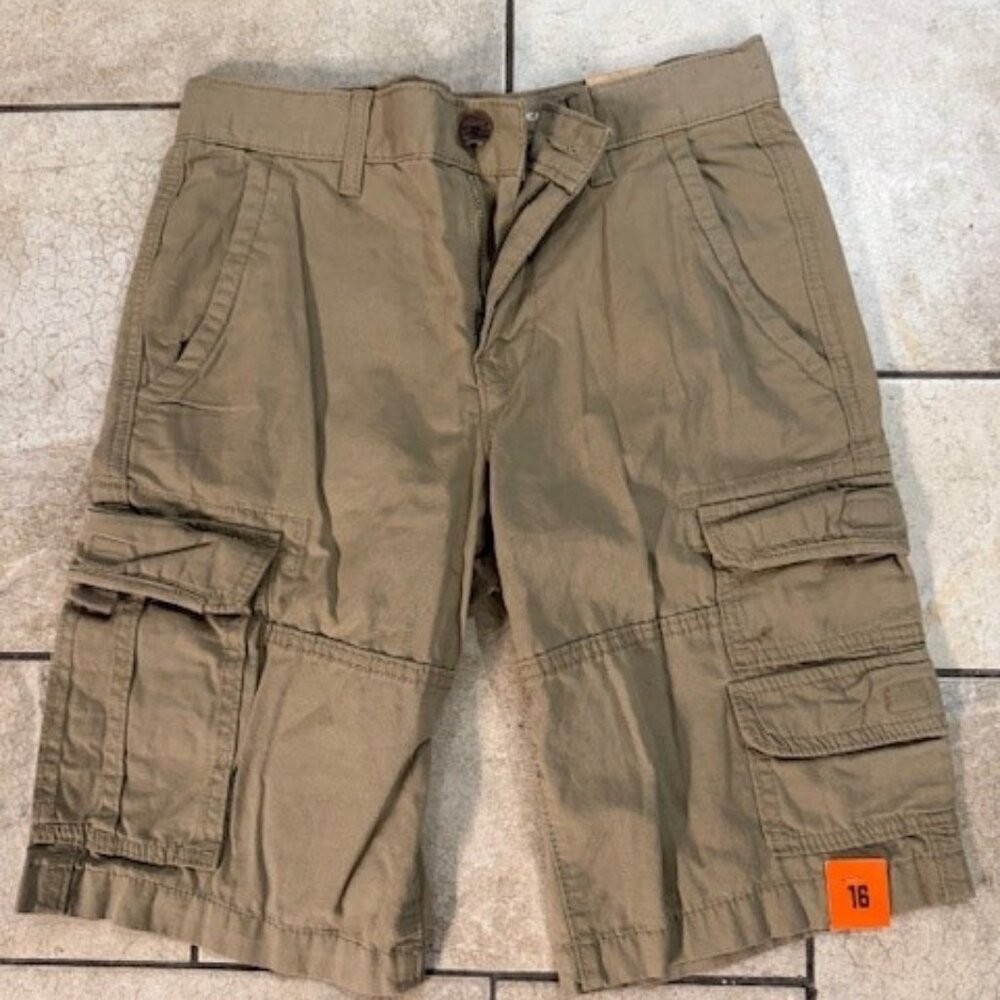 Boys Khaki Cargo Shorts